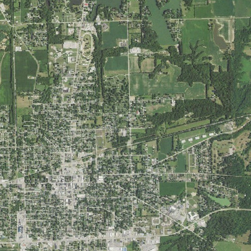 Aerial imagery of Sunrise Park, IL