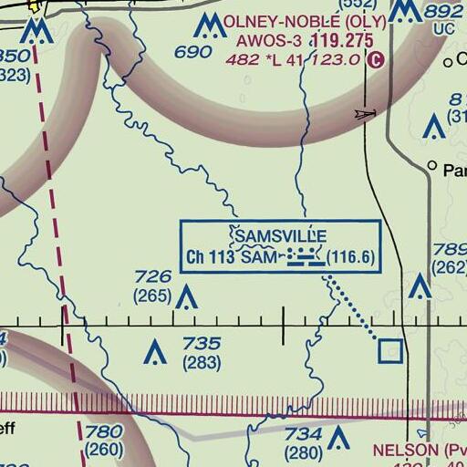 FAA VFR chart of Totten Bend, IL