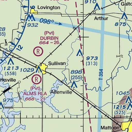 FAA VFR chart of Twomile Branch, IL