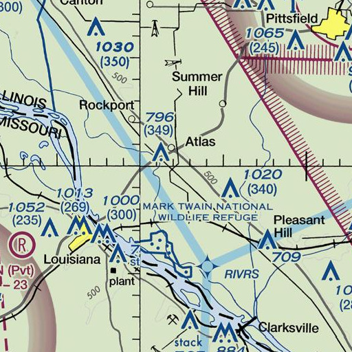 FAA VFR chart of Twomile Creek, IL