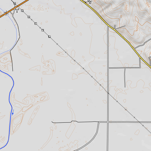OpenTopoMap map of Twomile Creek, IL