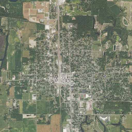 Aerial imagery of J B Ward Elementary School, IL