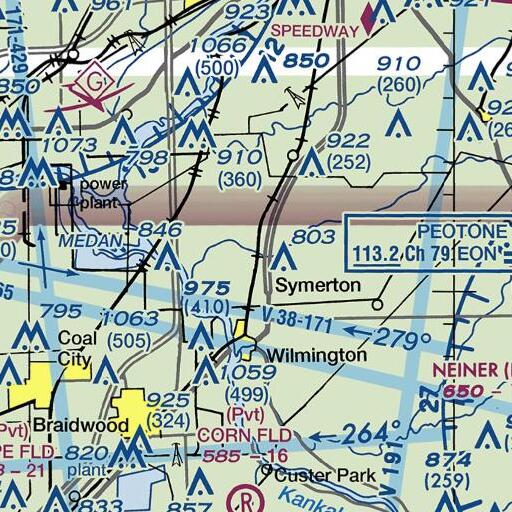 FAA VFR chart of Webster Siding, IL