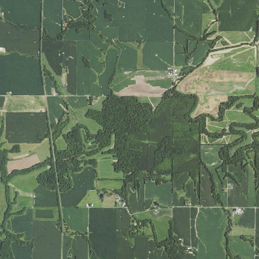 Aerial imagery of Whitaker Creek, IL