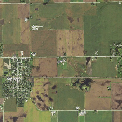 Aerial imagery of Malta High School, IL