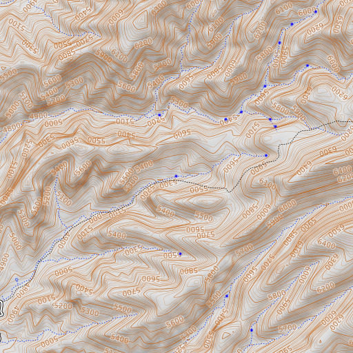 OpenTopoMap map of Wild Bunch Spring, AZ