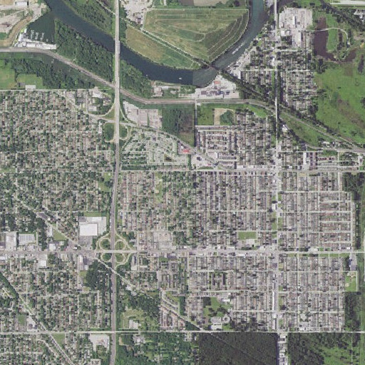 Aerial imagery of Blackstone Park, IL