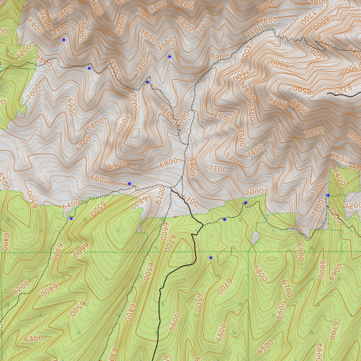 OpenTopoMap map of Squirrel Spring, AZ