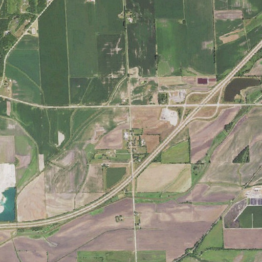 Aerial imagery of Willow Vale School (historical), IL