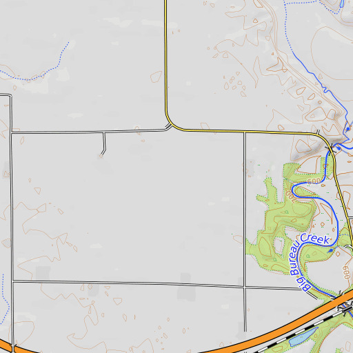 OpenTopoMap map of Bureau County, IL