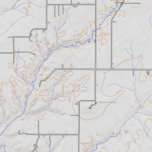 OpenTopoMap map of Jersey County, IL