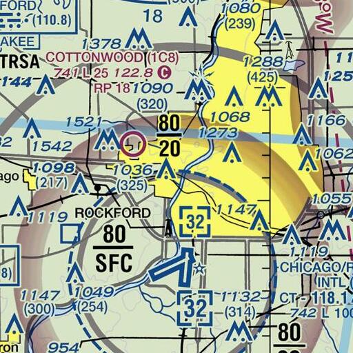 FAA VFR chart of Riverfront Park, IL