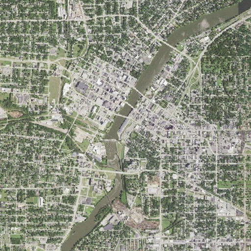 Aerial imagery of Riverfront Park, IL
