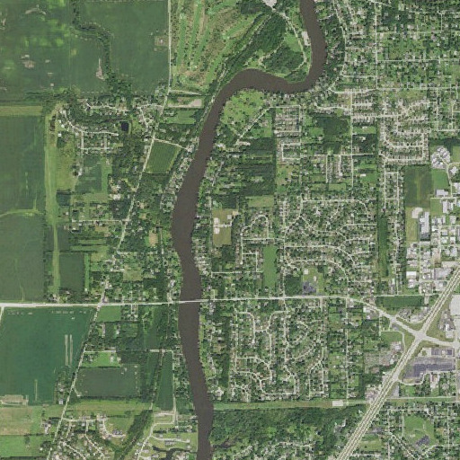 Aerial imagery of Schoonmaker Park, IL