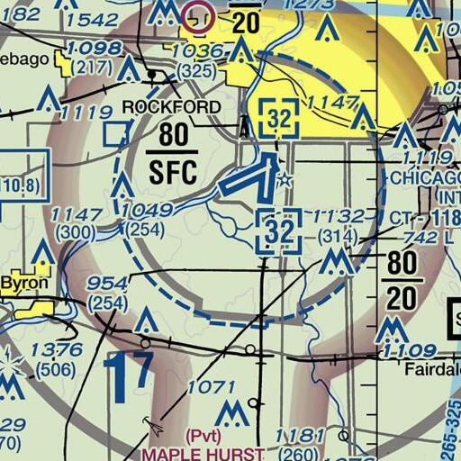 FAA VFR chart of Killbuck Creek, IL