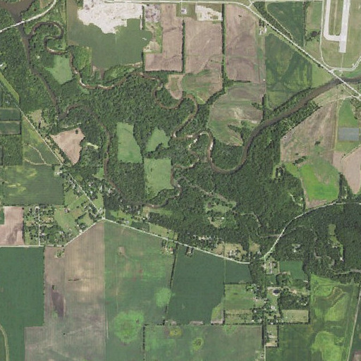 Aerial imagery of Killbuck Creek, IL