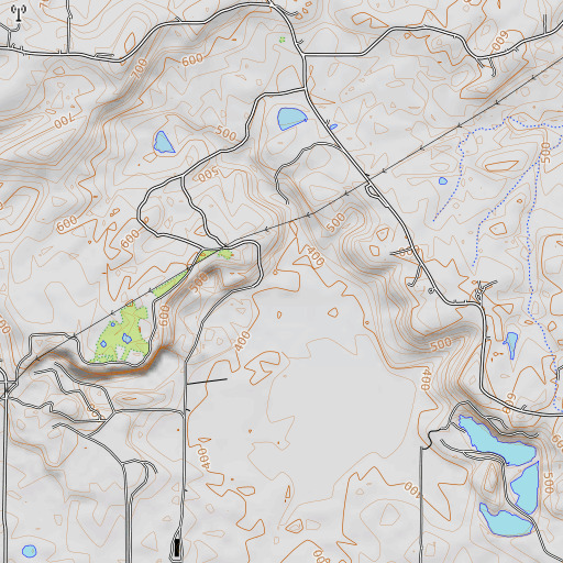 OpenTopoMap map of Crystal Mine, IL