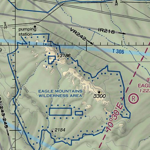 FAA VFR chart of Eagletail Mountains, AZ