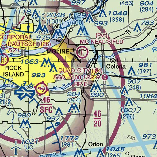 FAA VFR chart of Timbrook Field, IL
