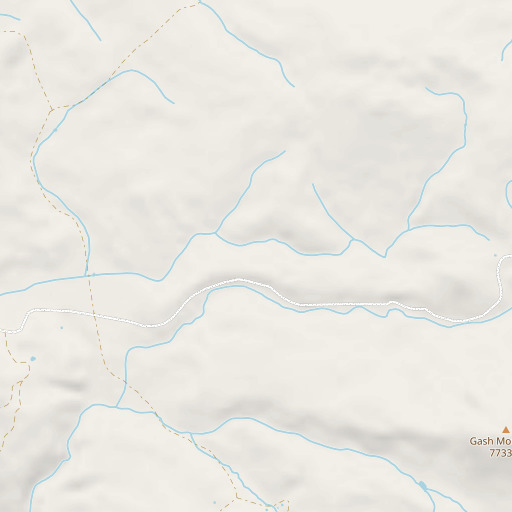OpenStreetMap map of Gash Flat, AZ