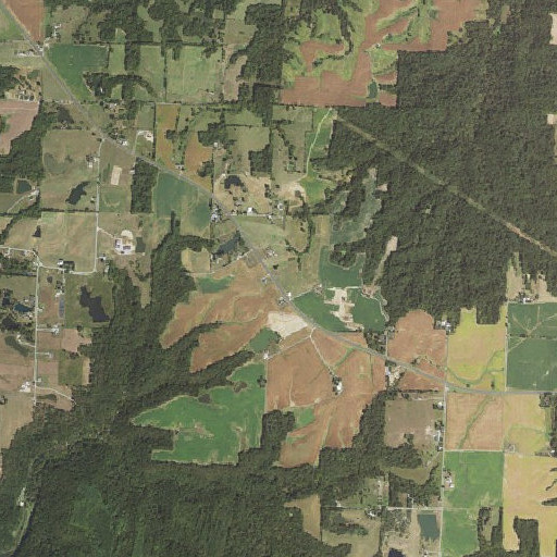 Aerial imagery of WXAN-FM (Ava), IL