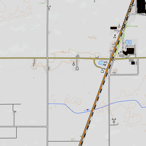 OpenTopoMap map of WLBH-FM (Mattoon), IL