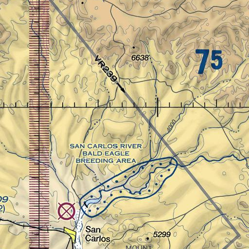 FAA VFR chart of Black Mesa, AZ