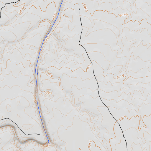 OpenTopoMap map of Second Mesa Campground, AZ