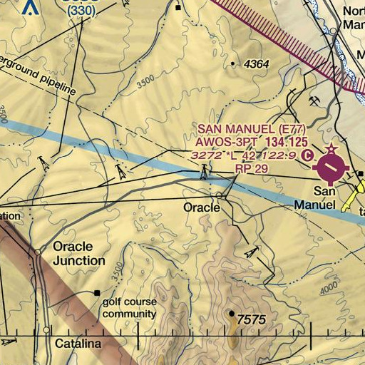 FAA VFR chart of Triangle L Ranch, AZ