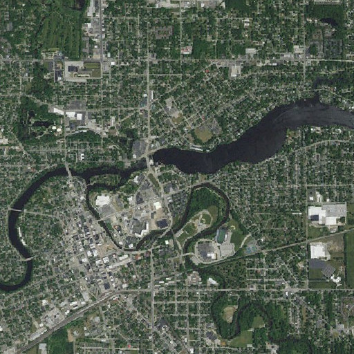 Aerial imagery of Beardsley Elementary School, IN