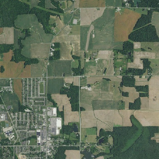 Aerial imagery of Bison Branch, IN
