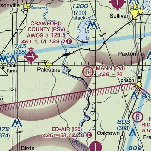 FAA VFR chart of Buzzard Pond, IN
