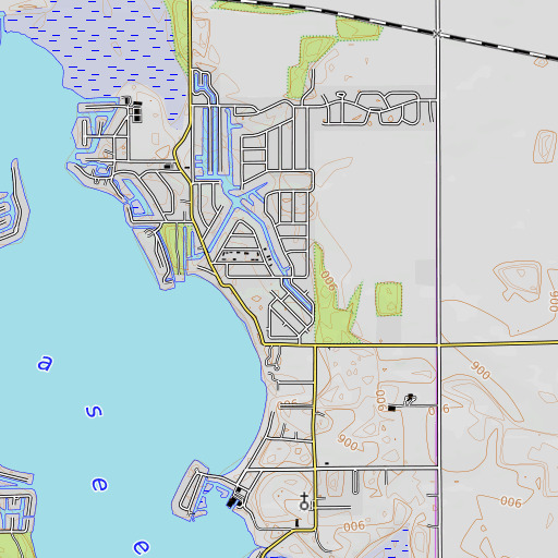 OpenTopoMap map of Dillon Creek, IN