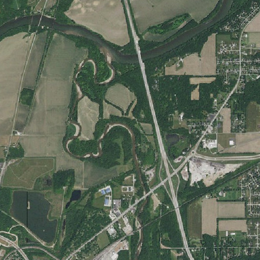 Aerial imagery of Dry Run, IN