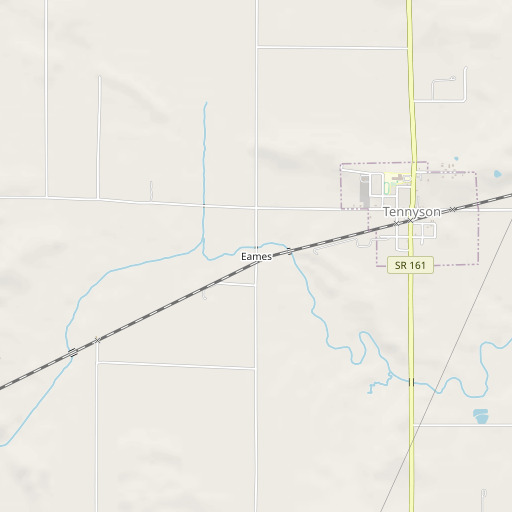 OpenStreetMap map of Eames, IN