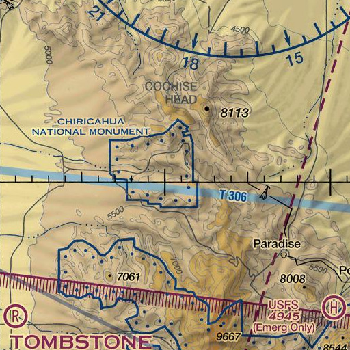 FAA VFR chart of Echo Park, AZ
