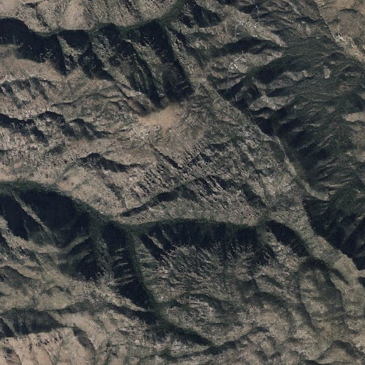 Aerial imagery of Echo Park, AZ