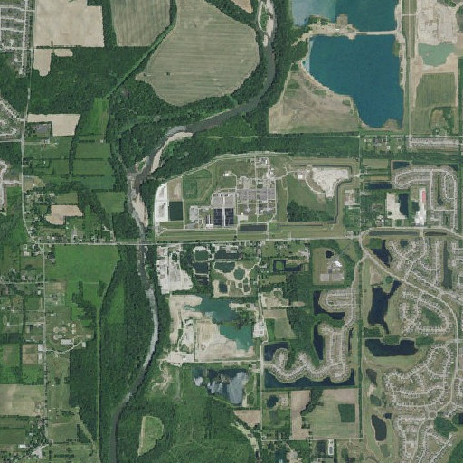 Aerial imagery of Hapgood Ditch, IN