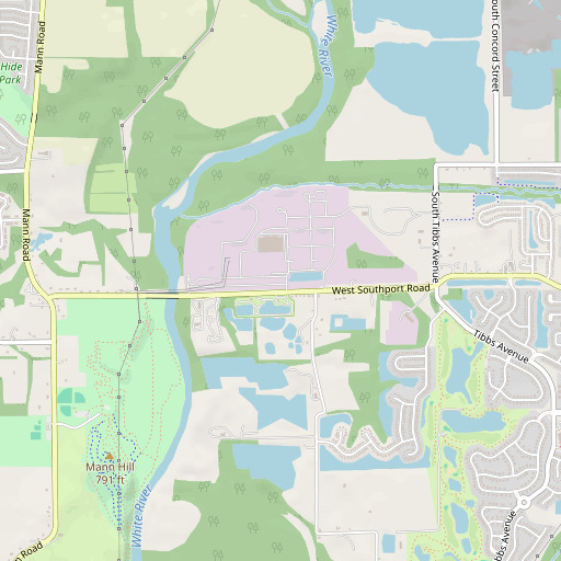 OpenStreetMap map of Hapgood Ditch, IN