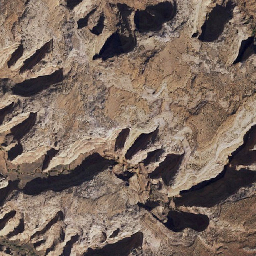 Aerial imagery of Eggshell Arch, AZ