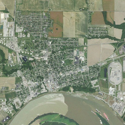 Aerial imagery of Hedges Central Elementary School, IN