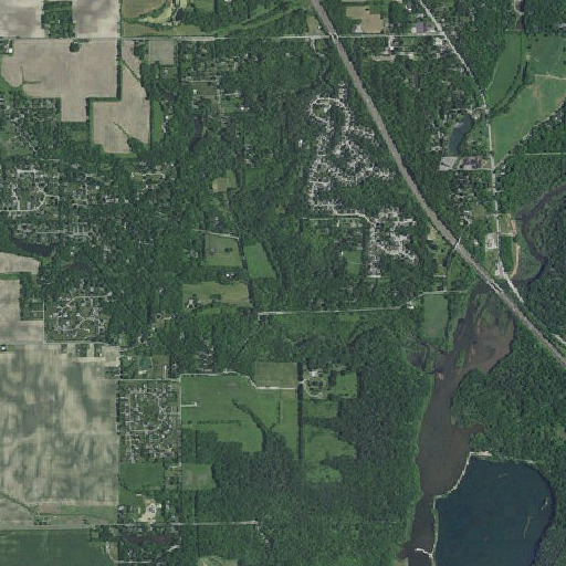 Aerial imagery of Hook Creek, IN