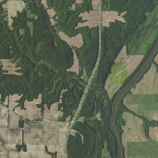 Aerial imagery of Kitchen Creek, IN