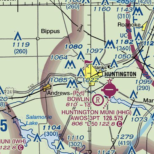 FAA VFR chart of Little River, IN