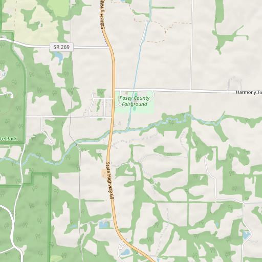 OpenStreetMap map of Long Run, IN