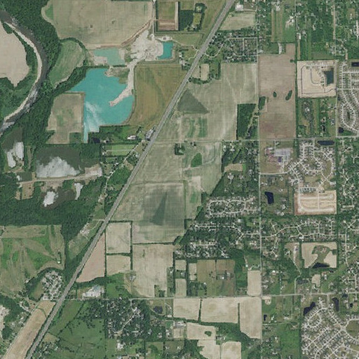Aerial imagery of Lowe Creek, IN