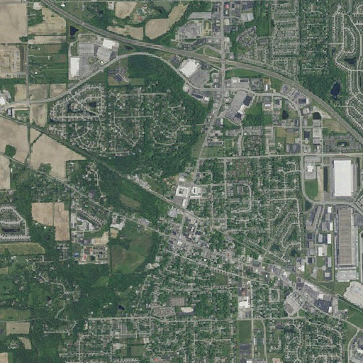Aerial imagery of Saint Malachy School, IN