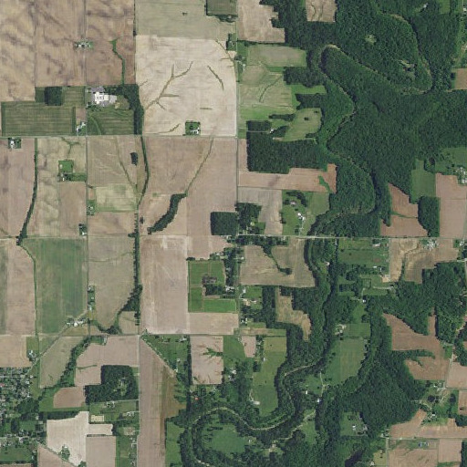 Aerial imagery of Mapleton Corner, IN