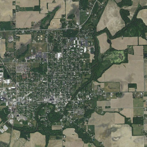 Aerial imagery of Thomas Marshall Elementary School, IN