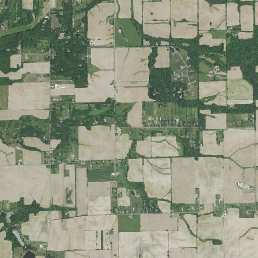 Aerial imagery of McColgin Creek, IN